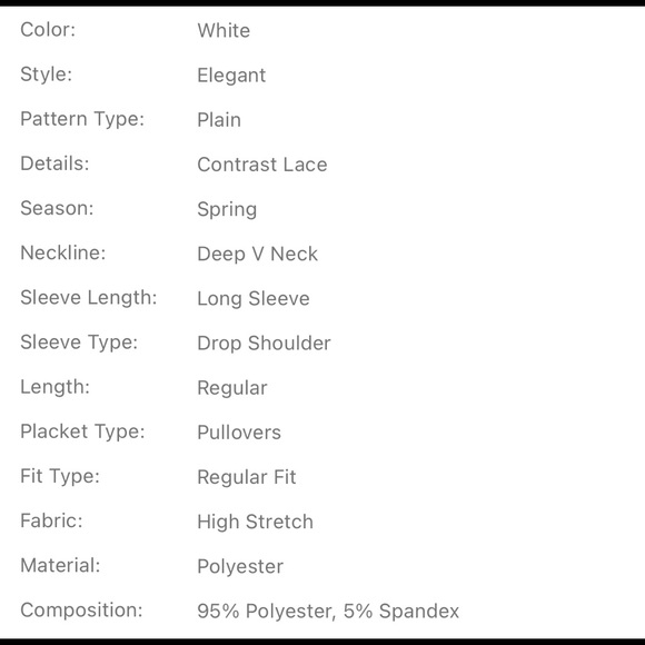 HP!🤩🎉Lace insert v-neck top - Picture 7 of 7